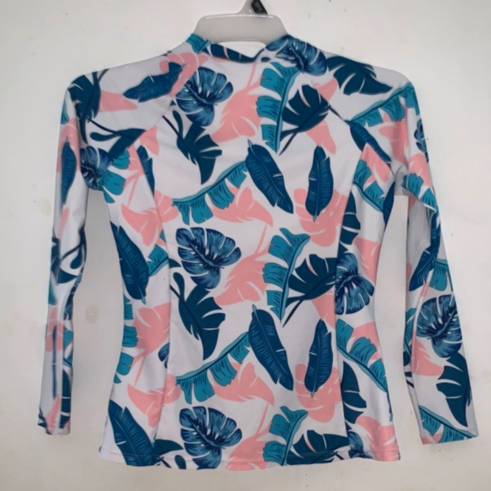 Size‎ Small Tropical Print Rash Guard - Picture 2 of 4